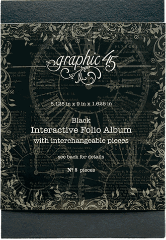 Graphic 45 - Black Interactive Folio Album