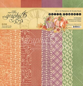 Graphic 45 - Hello Pumpkin Patterns & Solids Paper Pad