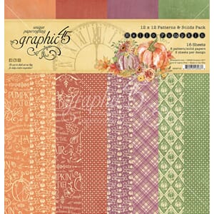 Graphic 45 - Hello Pumpkin Patterns & Solids Paper Pad