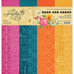 Graphic 45 - Let's Get Artsy Patterns & Solids Paper Pad