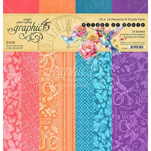 Graphic 45 - Flight of Fancy 12x12 Inch Patterns & Solids PK