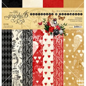 Graphic 45 - Curiouser & Curiouser 12x12 Inch Patterns & Sol