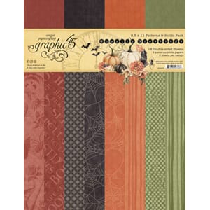 Graphic 45 - Ghostly Greetings 8.5x11 Inch Patterns & Solids