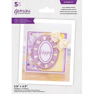 Crafters Companion - Oval Ribbon Frame dies