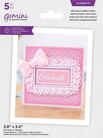 Crafters Companion - Rectangle Ribbon Frame dies