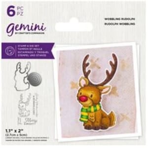 Crafters Companion - Wobbling Rudolph Stamp & Die