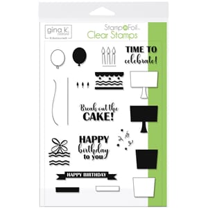 Gina K Designs: Time To Celebrate Clear Stamps
