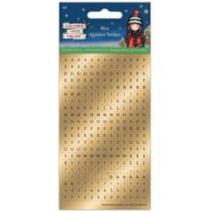 Gorjuss - Christmas Mini Foil Alphabet Stickers