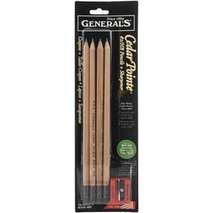 General Pencil: Cedar Pointe Graphite Pencils W/Sharpener 5/