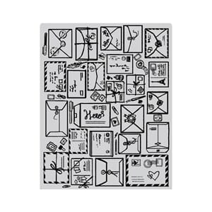 Hero Arts: Mail Jumble Background Cling stamp