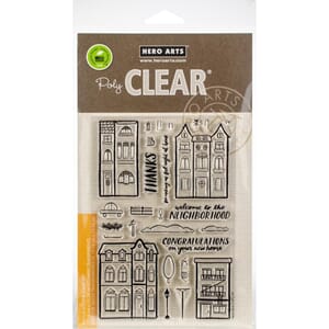 Hero Arts:Welcome Neighbor Clear Stamps, 4x6 inch