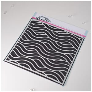 Heffy Doodle: Wave To Me Stencil, 6x6 inch