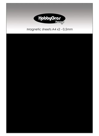 HobbyGros - Magnetic Sheets A4, tykkelse 0.5mm