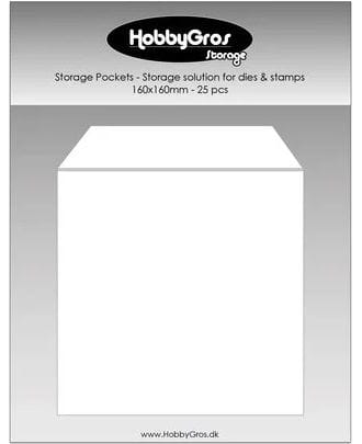 HobbyGros - Storage Pockets, str 160x160 mm, 25 stk