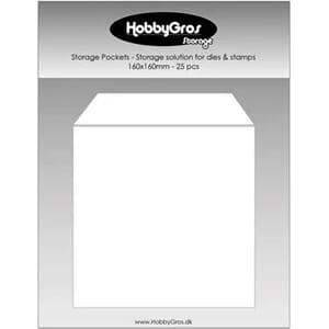 HobbyGros - Storage Pockets, str 160x160 mm, 25 stk