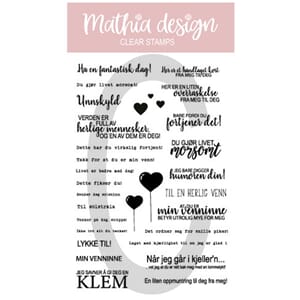 Mathia design - Vennetekster,str 10x15cm
