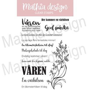 Mathia design - Våren kommer,str 10x15cm