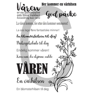 Mathia design - Våren kommer,str 10x15cm