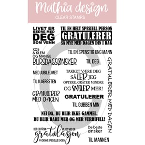 Mathia design - Kos&klem tekster,str 10x15cm