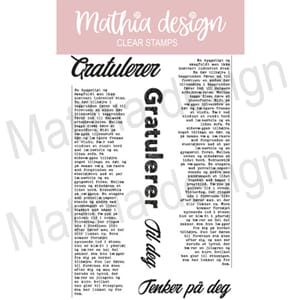 Mathia design - Bakgrunnstekst, str 10,2x15,3cm