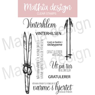 Mathia design - Skitur, str 10,2x15,3 cm
