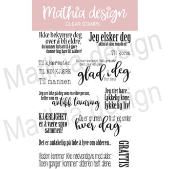 Mathia design - Kjæresten, str 10,2x15,3 cm