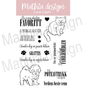 Mathia design - Kjæledyr, str 10,2x15,3 cm