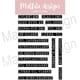 Mathia design - Typoskrift , str 10,2x15,3 cm