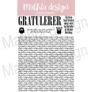 Mathia design - XL Gratulerer med dagen