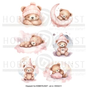 Klippeark - Rosa babybjørn