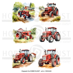 Klippeark - Rød traktor
