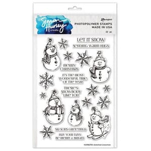 Simon Hurley - Sketched Snowmen Photopolymer Stamps