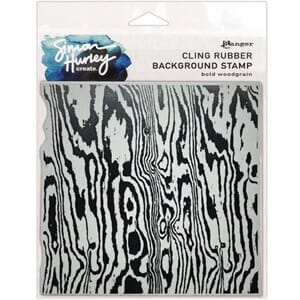Simon Hurley - Bold Woodgrain Background Stamp