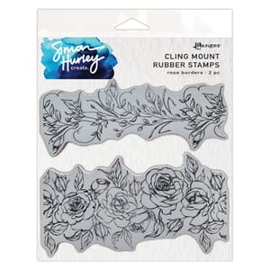 Simon Hurley - Rose Borders Cling Mount Rubber Stamps