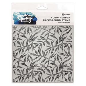 Simon Hurley - Background Stamps 6x6 Inch Dotted Leaves