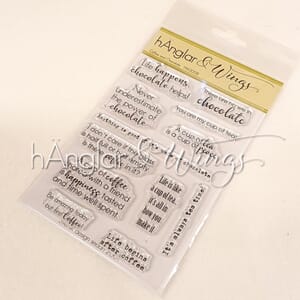 hÄnglar & Wings: Coffee and Chocolate Clear stamps