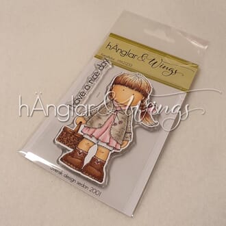 hÄnglar & Wings: Korgflicka / Girl with basket Clear stamps
