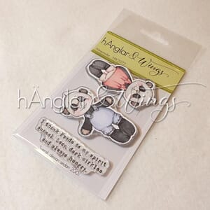 hÄnglar & Wings: Minipandor / Mini Pandas Clear stamps