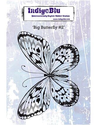 IndigoBlu: Big Butterfly 2 Cling Stamps, str A6, 1/Pkg