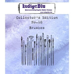 IndigoBlu: Brushes Cling Stamps, str 57x60 mm, 1/Pkg