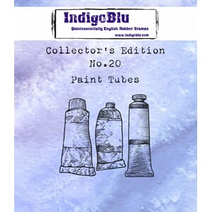 IndigoBlu: Paint Tubes Cling Stamps, str 57x49 mm, 1/Pkg