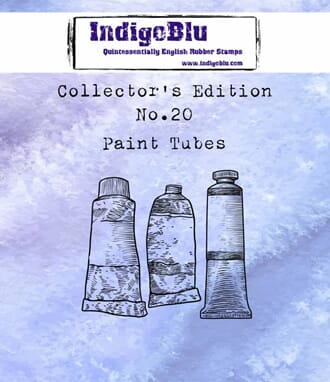 IndigoBlu: Paint Tubes Cling Stamps, str 57x49 mm, 1/Pkg