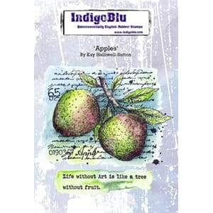 IndigoBlu: Apples Cling Stamps, str A6, 2/Pkg