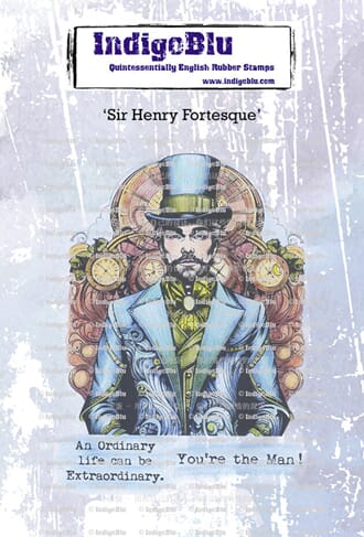 IndigoBlu - Sir Henry Fortescue A6 Rubber Stamps