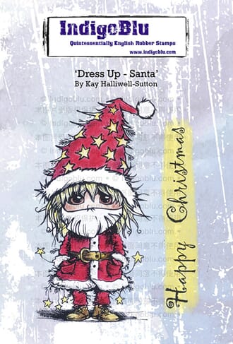 IndigoBlu - Dress Up Santa A6 Rubber Stamps
