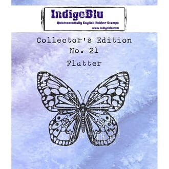 IndigoBlu: Flutter Cling Stamps, str 65x54 mm, 1/Pkg