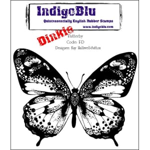 IndigoBlu: Flutterby Dinkie Cling Stamps, str 65x54 mm