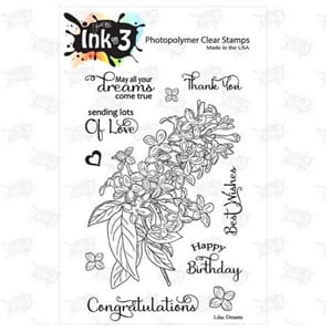 Inkon3: Lilac Dreams Clear Stamps, 4x6 inch