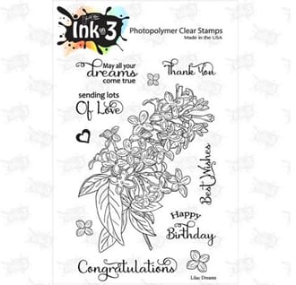 Inkon3: Lilac Dreams Clear Stamps, 4x6 inch