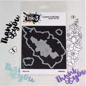 Inkon3: Hollyhocks Die Cuts